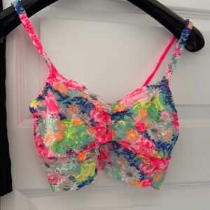 PINK Victoria's Secret Multicolor Lace Bralette
